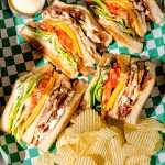 Club sandwich au poulet