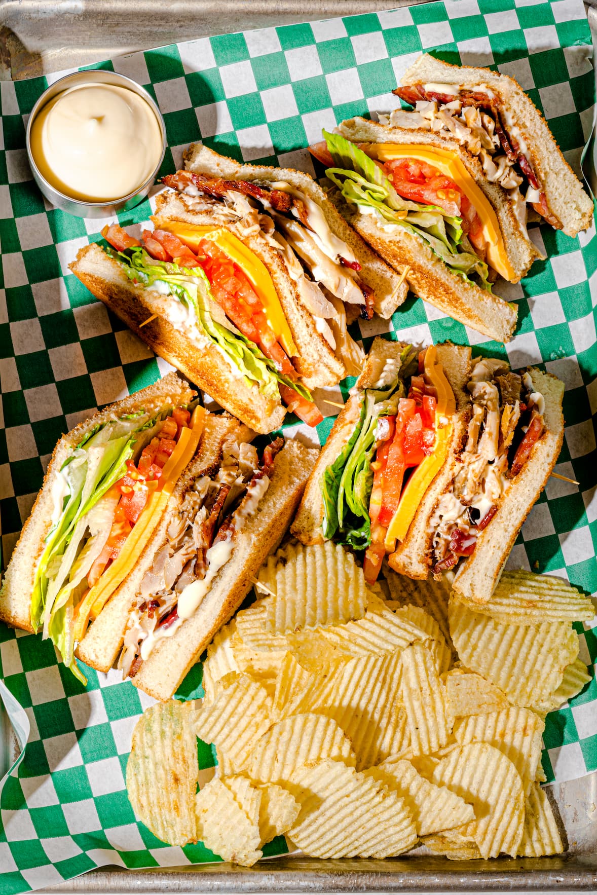 Club sandwich au poulet