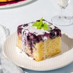 Gâteau renversé aux bleuets