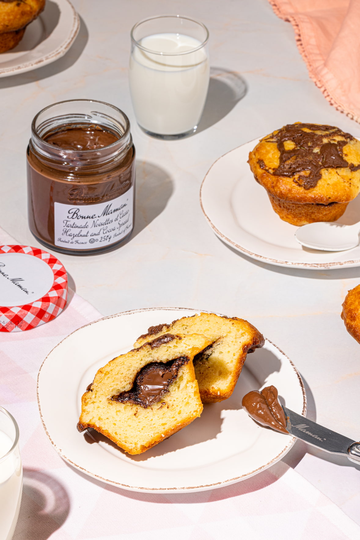 Muffins tartinade choco noisettes