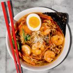 Soupe ramen aux crevettes