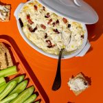 Trempette chaude aux poireaux et au bacon