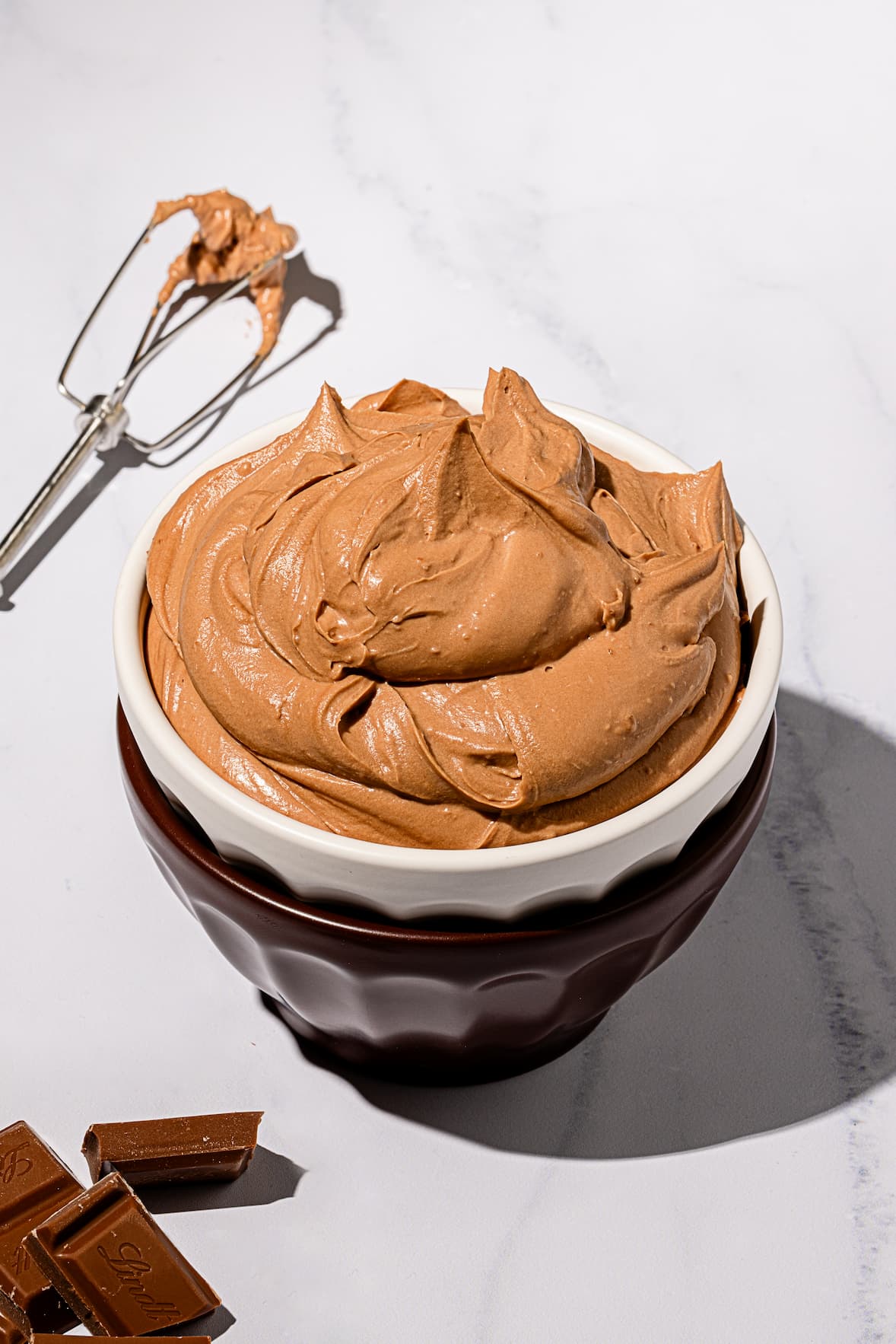 Recette de crème fouettée au chocolat