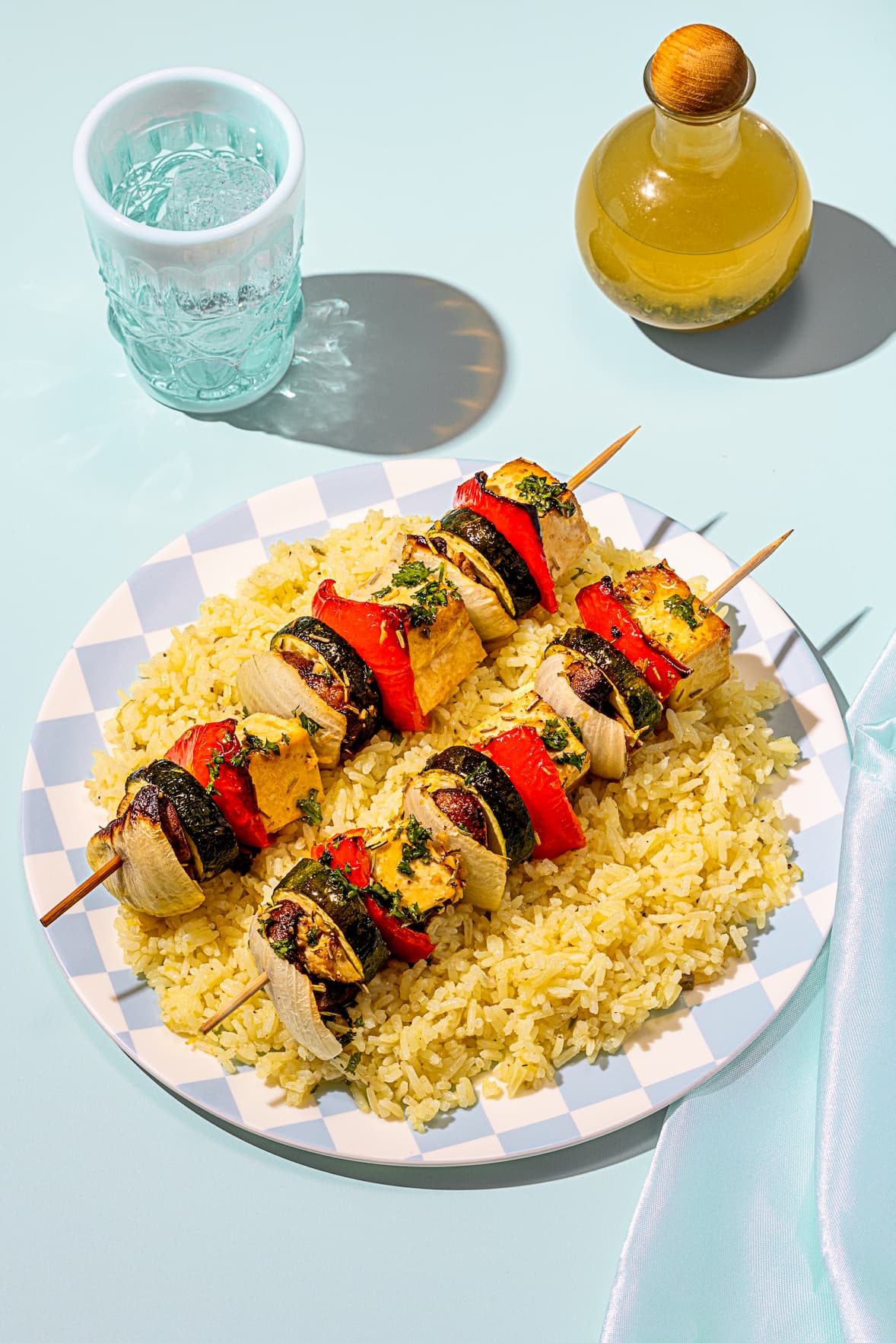 Recette de brochettes de tofu grillé
