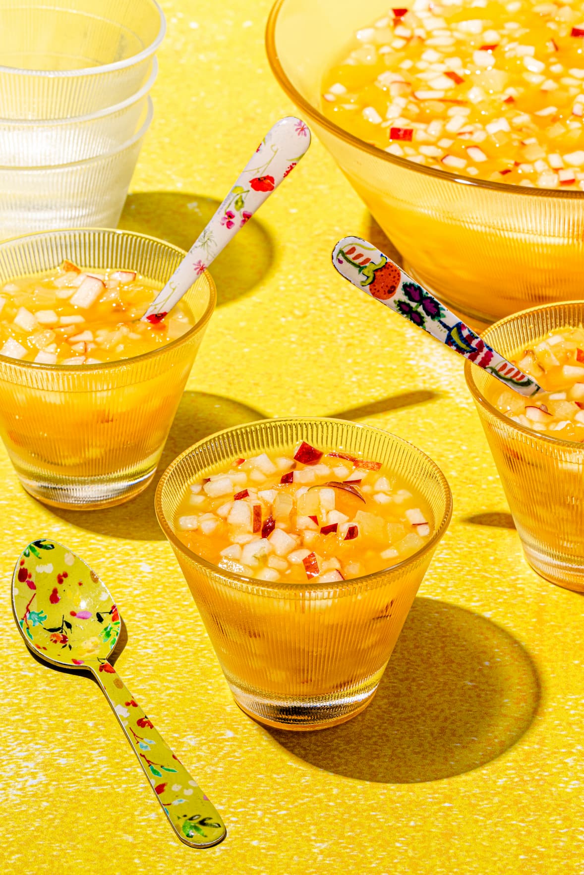 Recette de salade de fruits coupés en petits cubes
