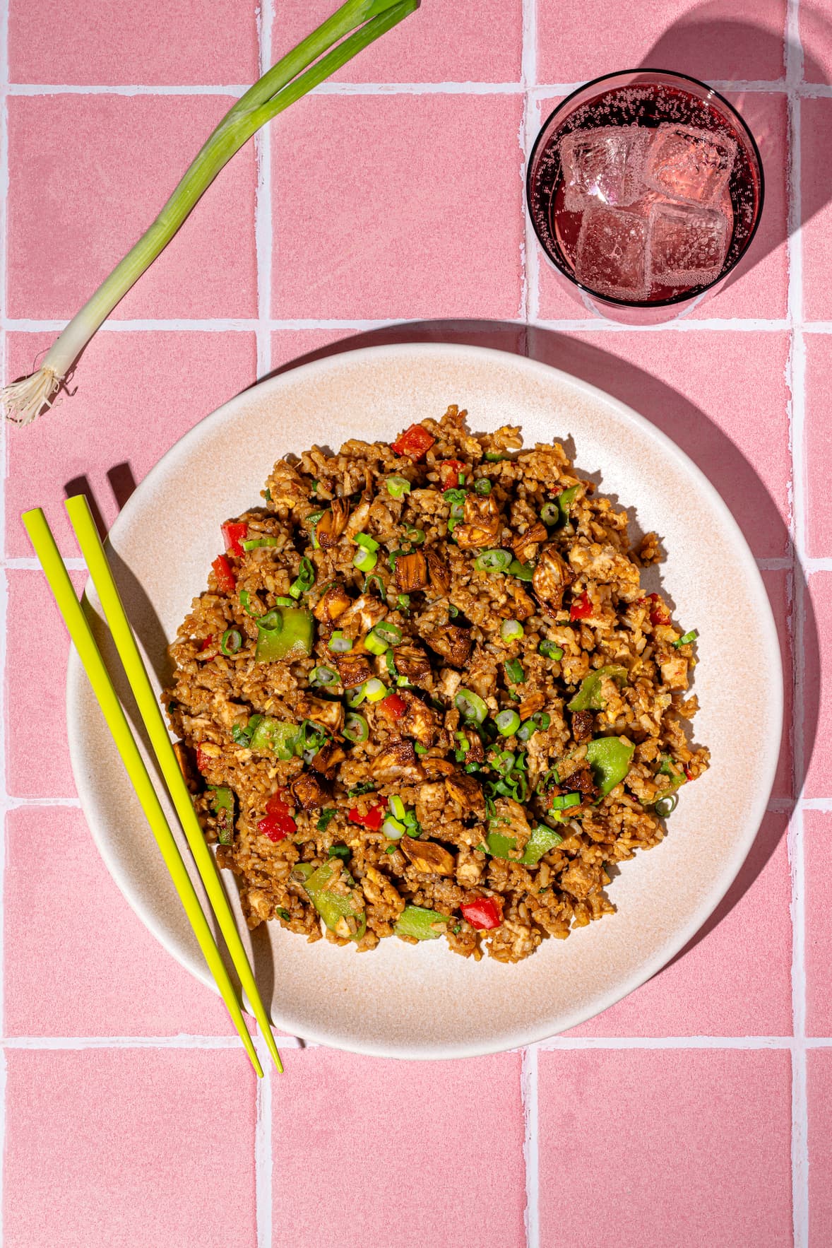 Riz frit chinois au poulet