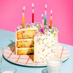 Gâteau d’anniversaire aux confettis