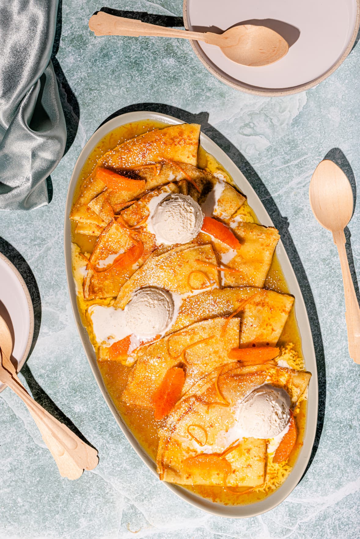 Recette de crêpe Suzette flambée