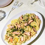 Pâtes au saumon fumé et au citron