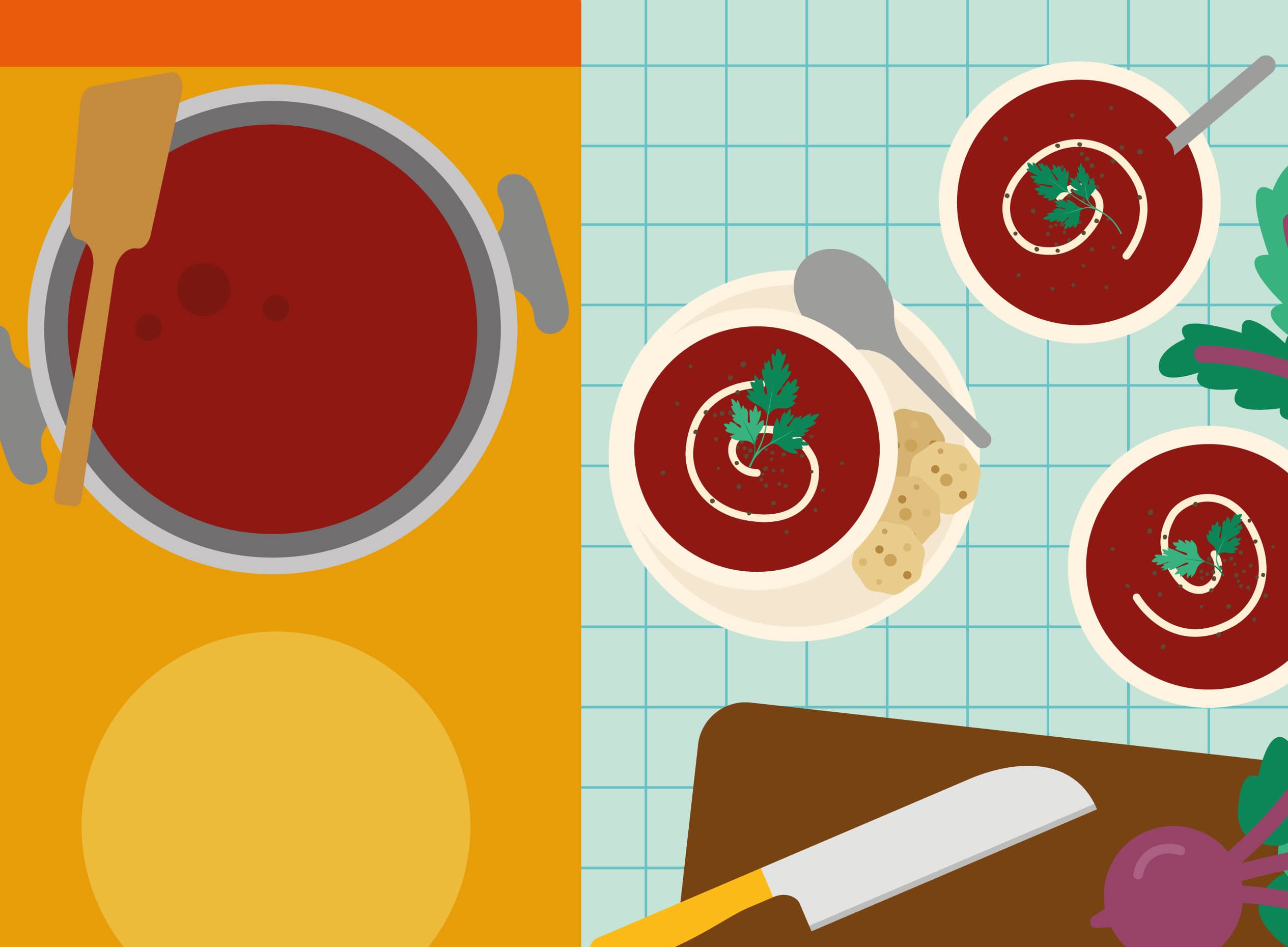 Les meilleures recettes de soupes, de potages ou de crèmes