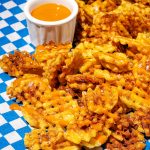 Frites gaufrées