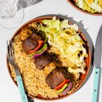 Brochettes de boeuf au four
