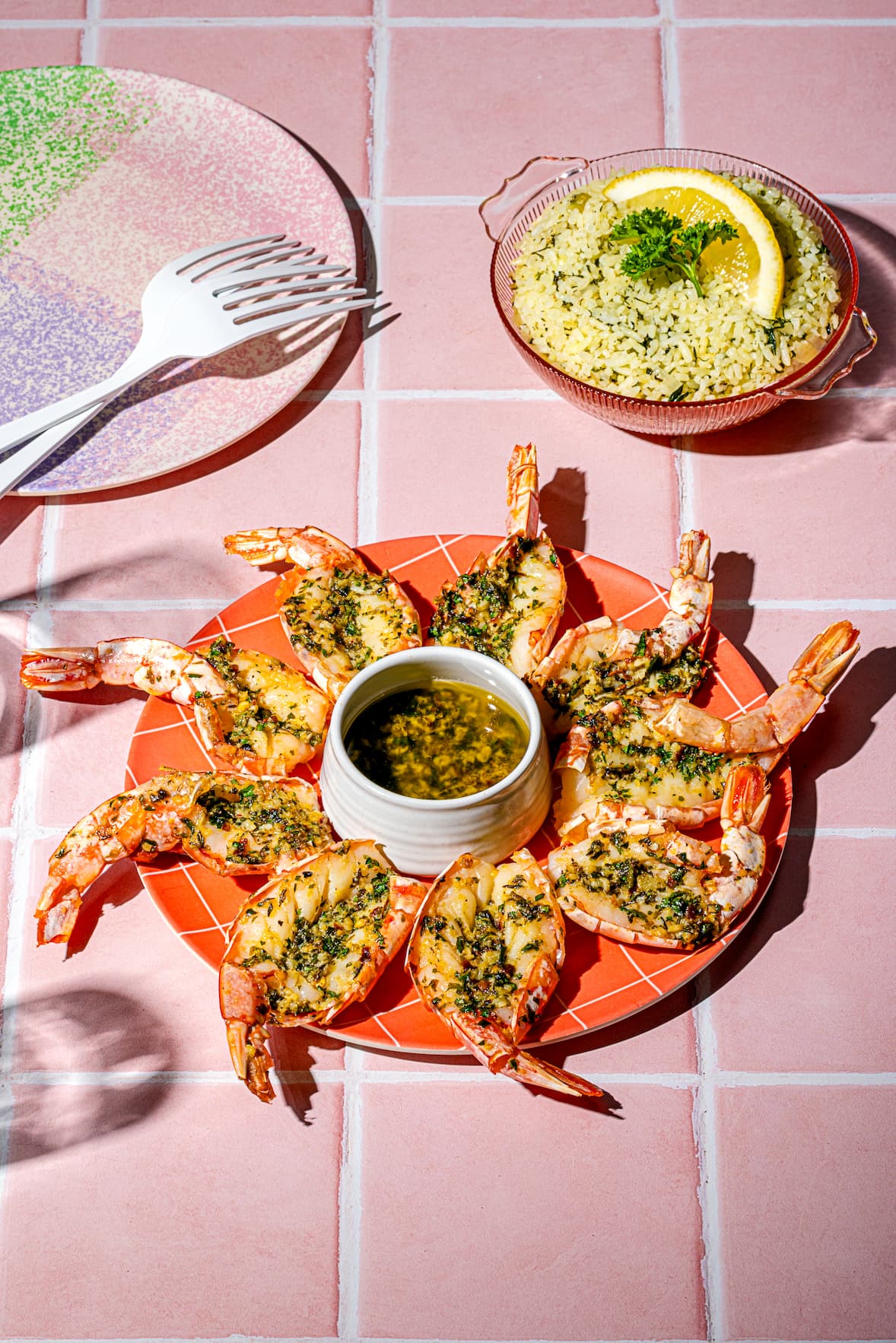 Crevettes papillon à l'ail