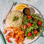 Crevettes papillon style Casa Grecque