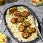 Médaillons de porc en brochettes