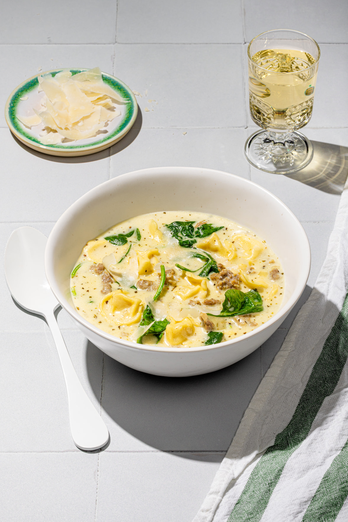 Soupe de tortellinis