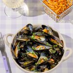 Moules marinières à la crème