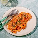 Linguines cajuns aux crevettes