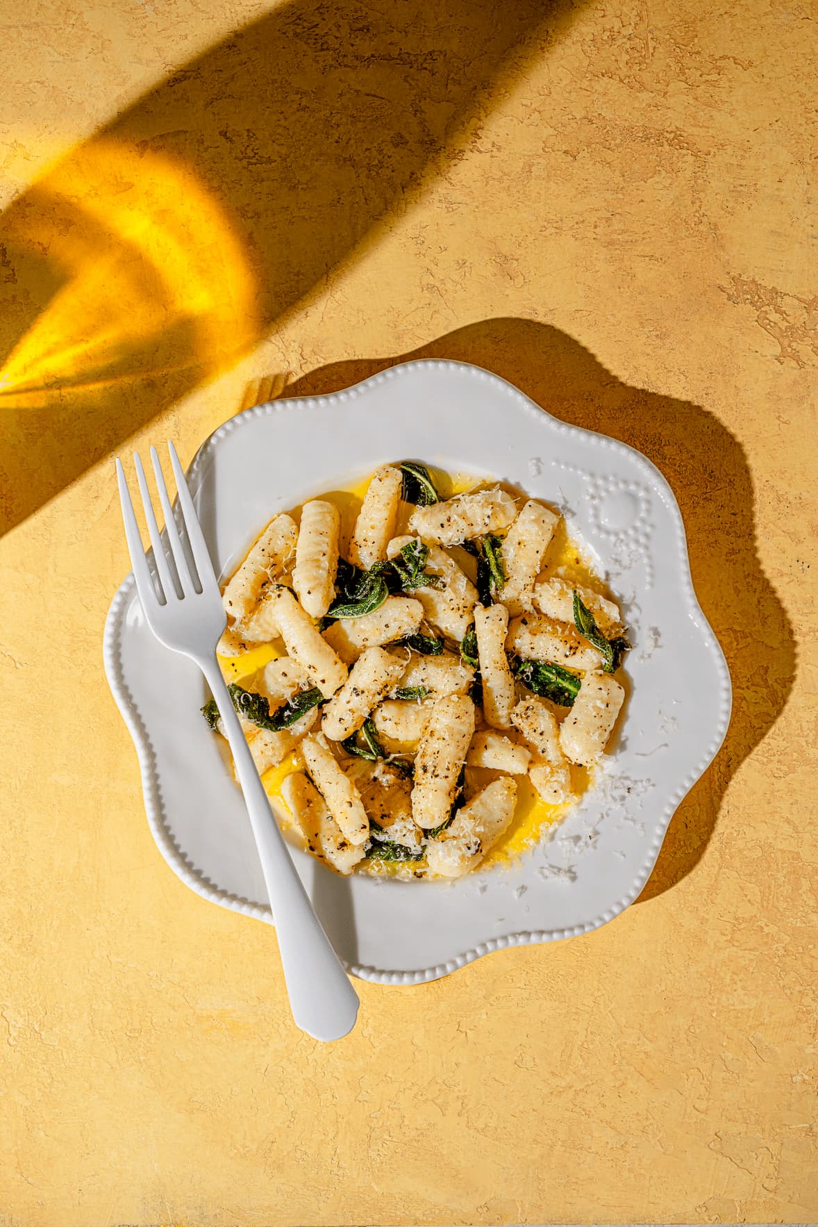 Gnocchis sauce beurre sauge