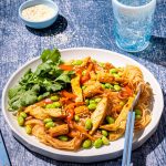 Vermicelles au poulet coco cari