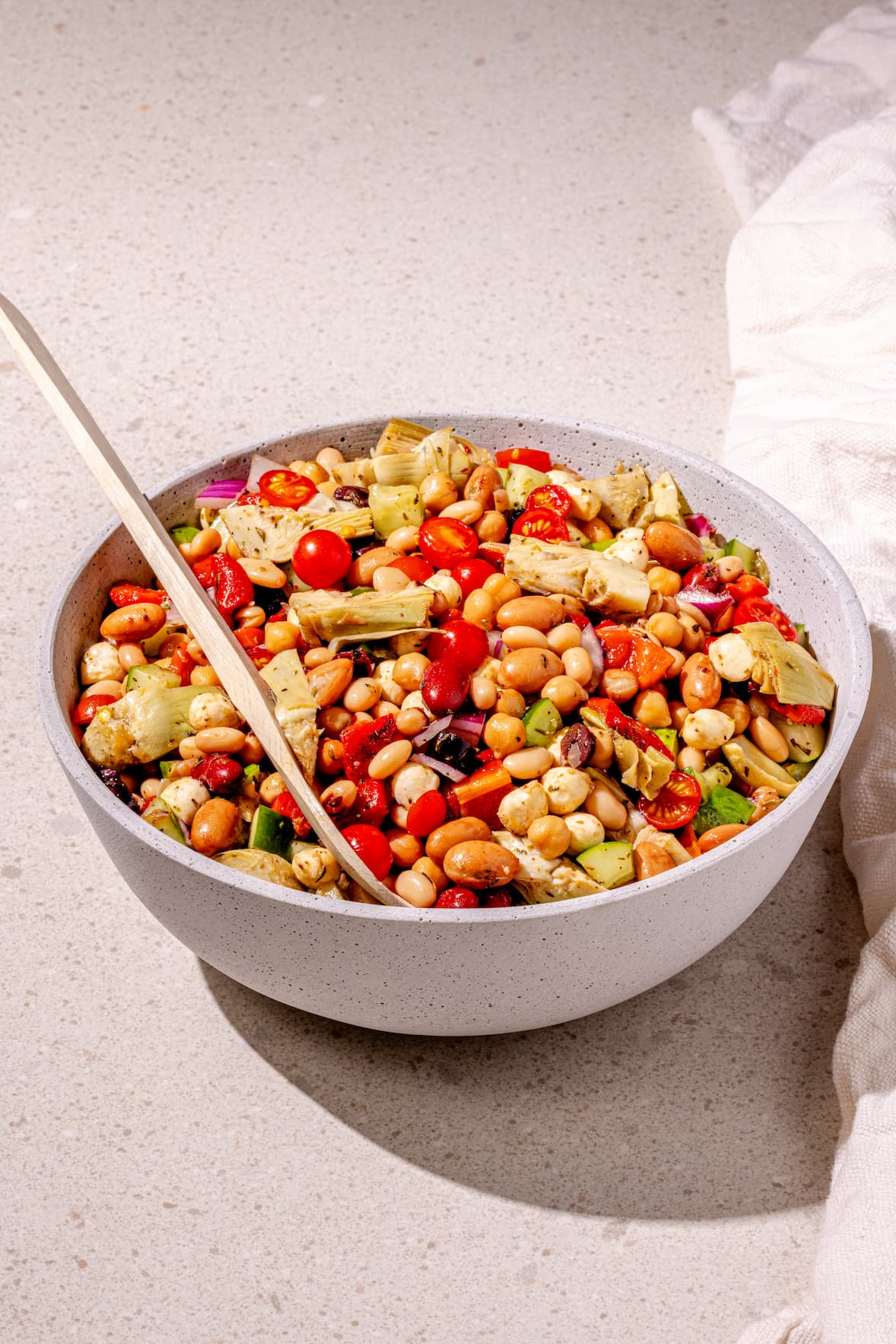 Salade de légumineuses antipasto