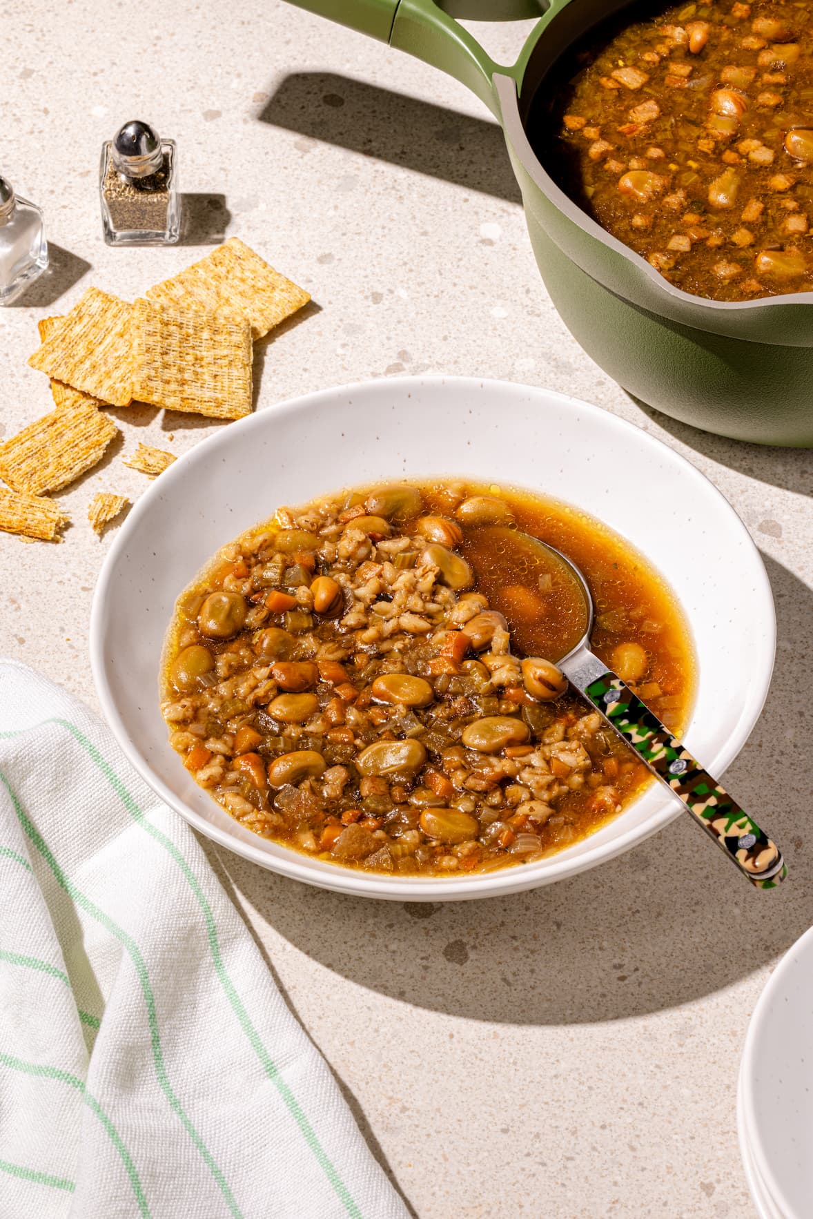 Soupe aux gourganes maison