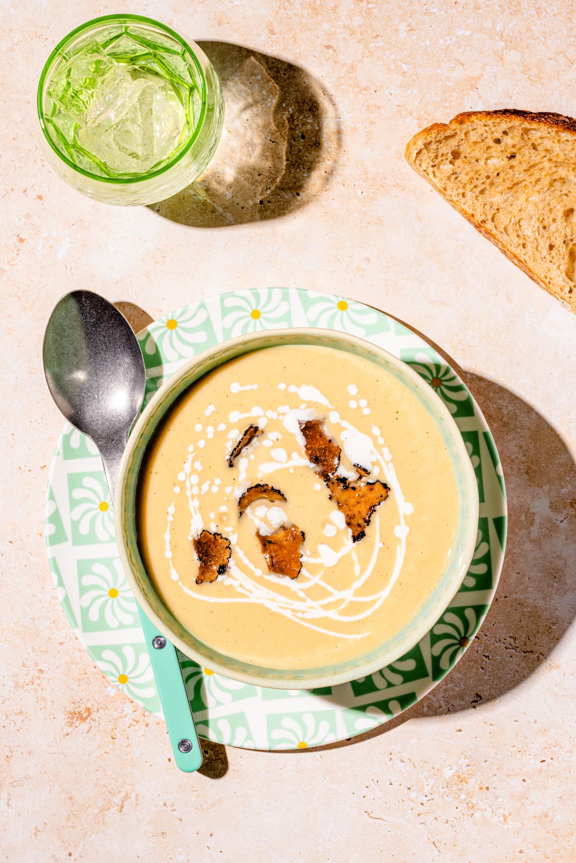 Potage aux panais et aux pommes