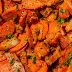 Carottes sautées avec bacon et sauce à l’érable