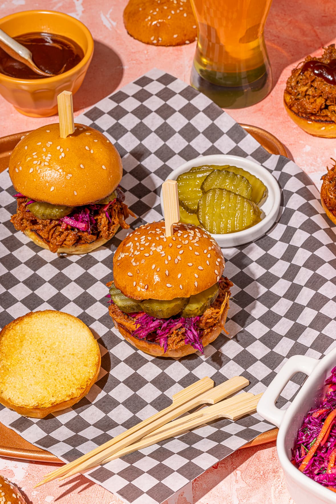 Recette de sliders au porc effiloché