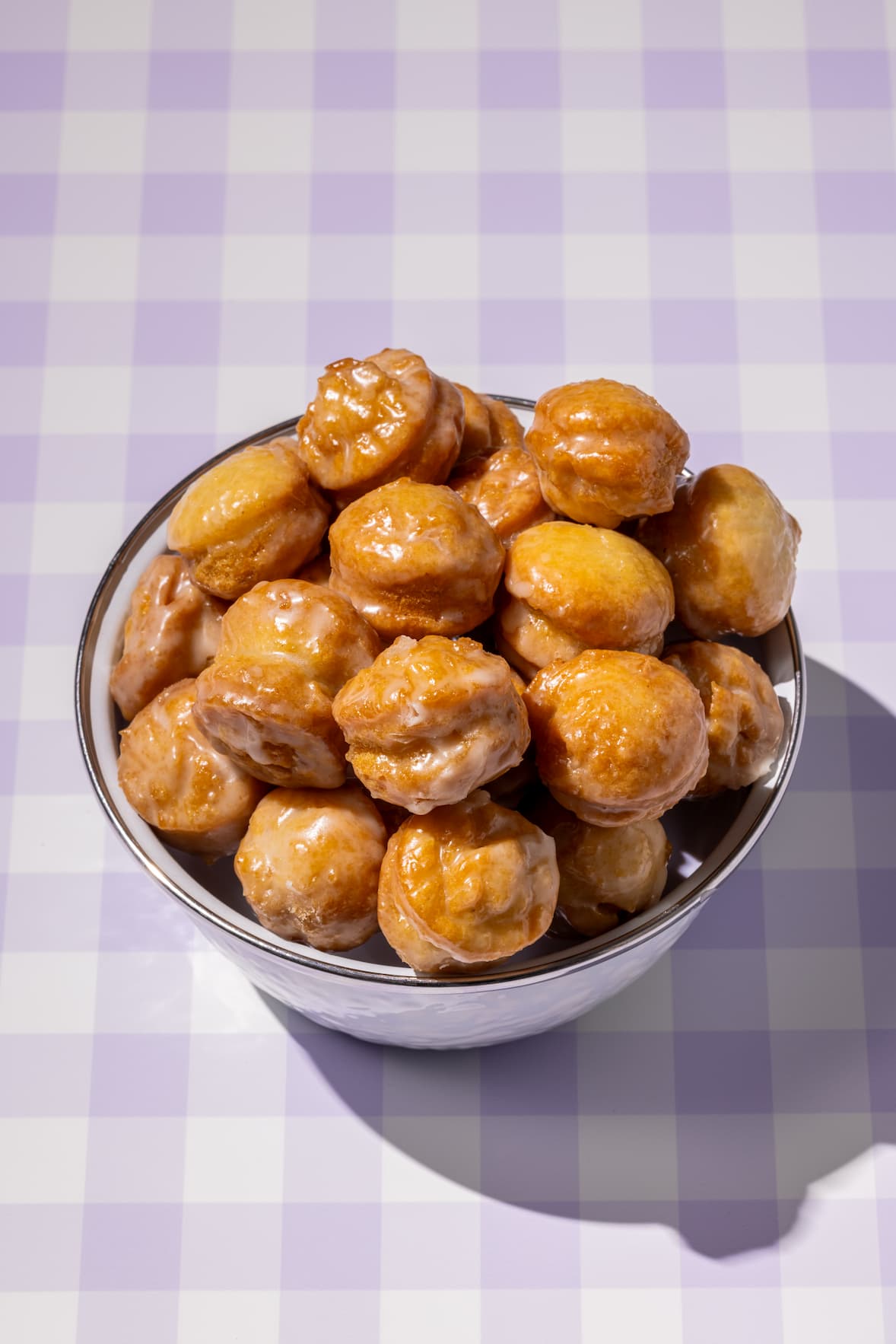 Trous de beignes à la crème sure