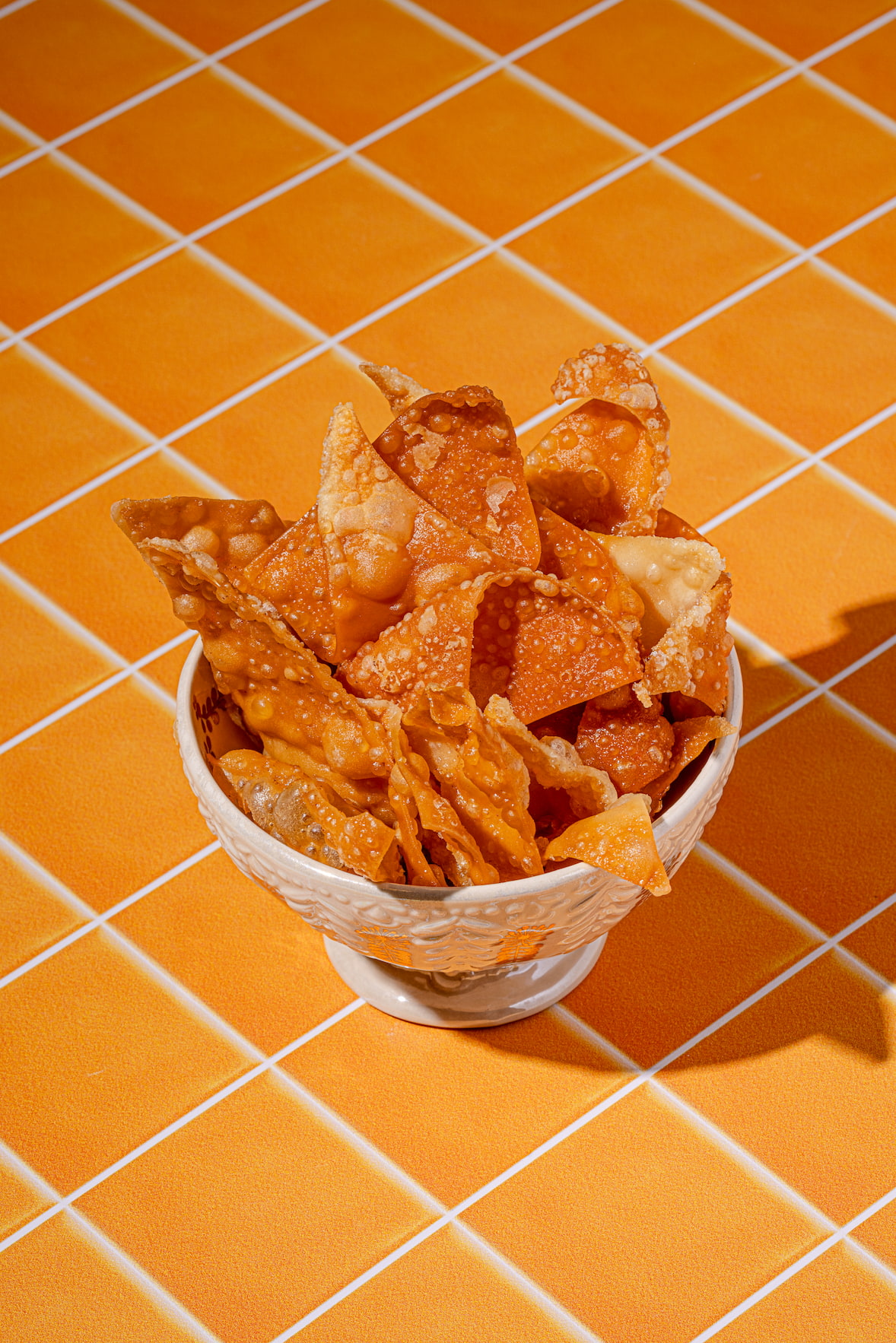 Chips de wonton frits