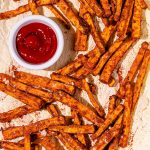 Patates douces au air fryer (frites croustillantes)