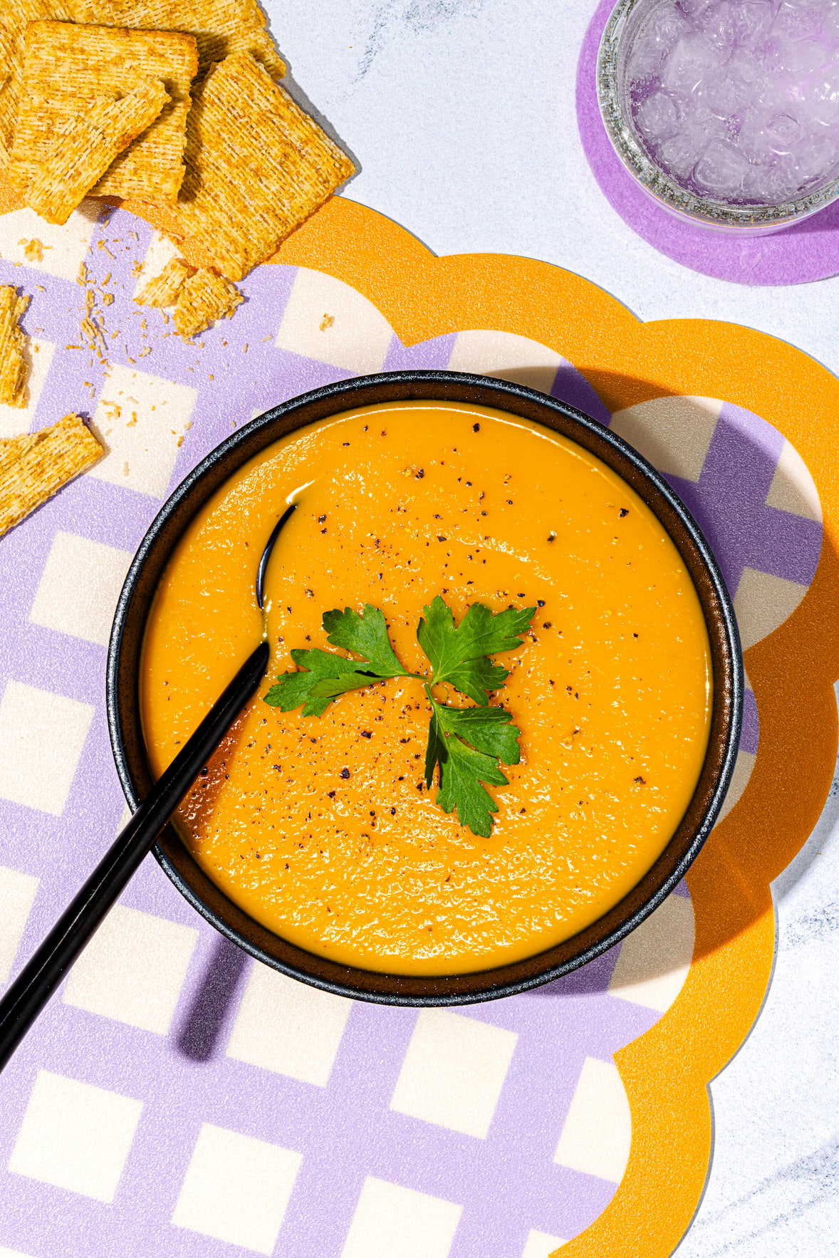 Potage carottes gingembre