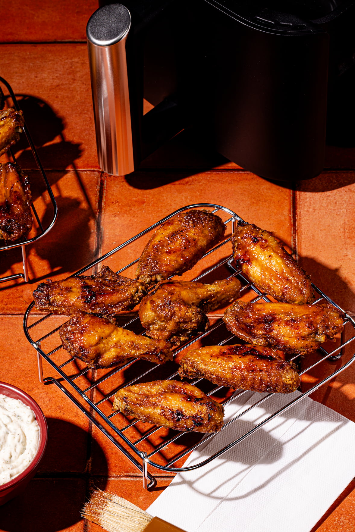 Ailes de poulet au air fryer (friteuse à air chaud)