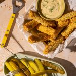 Cornichons frits au air fryer