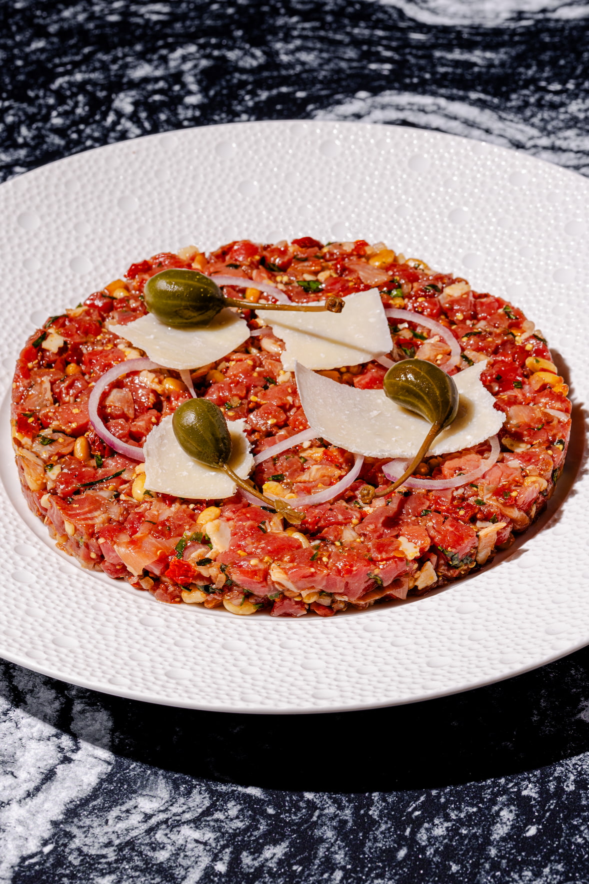 Tartare de boeuf à l'italienne
