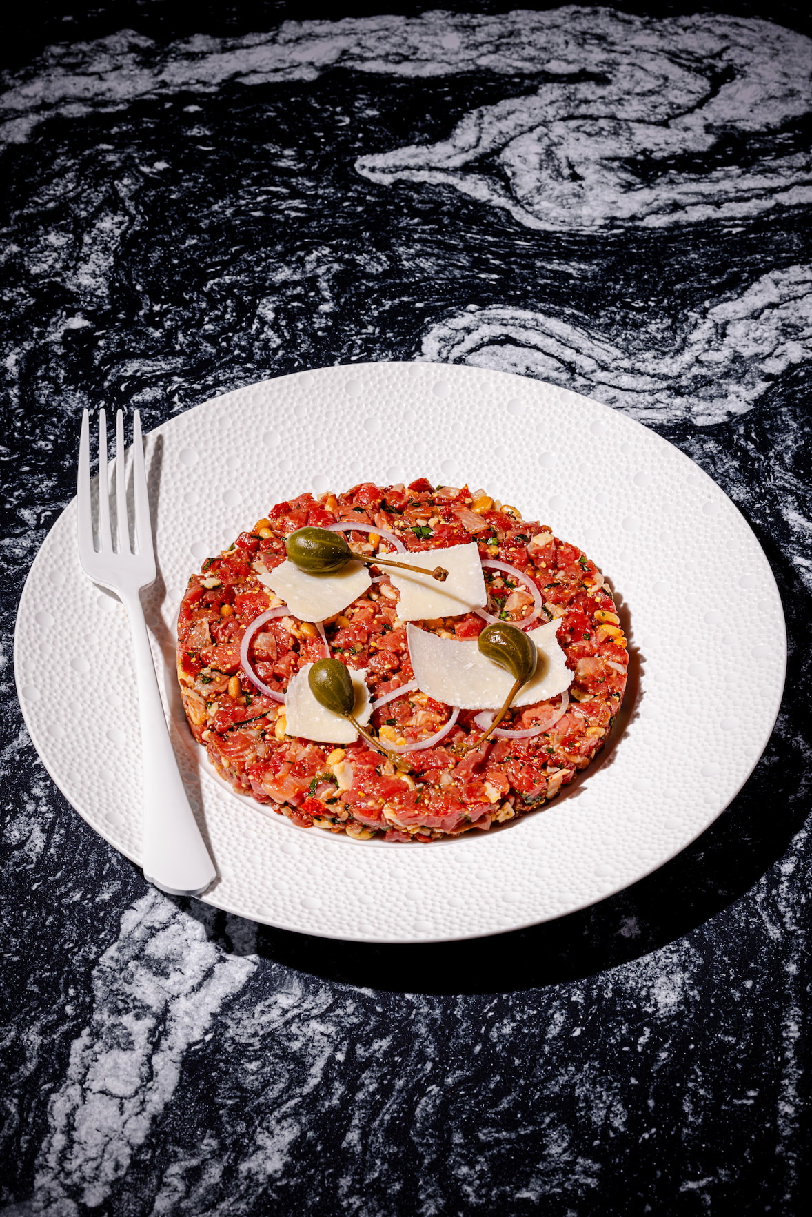 Tartare de boeuf à l'italienne
