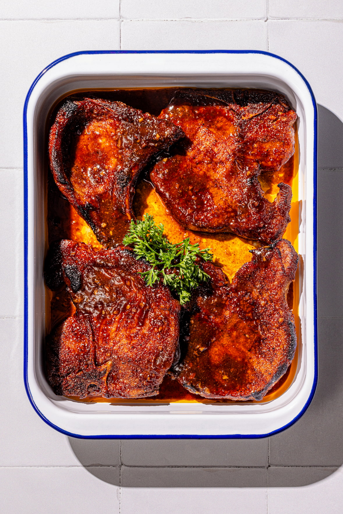 Côtelettes de porc au four