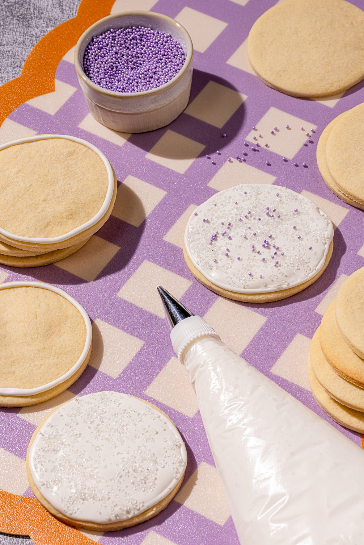 Glaçage royal de base pour décoration de biscuits