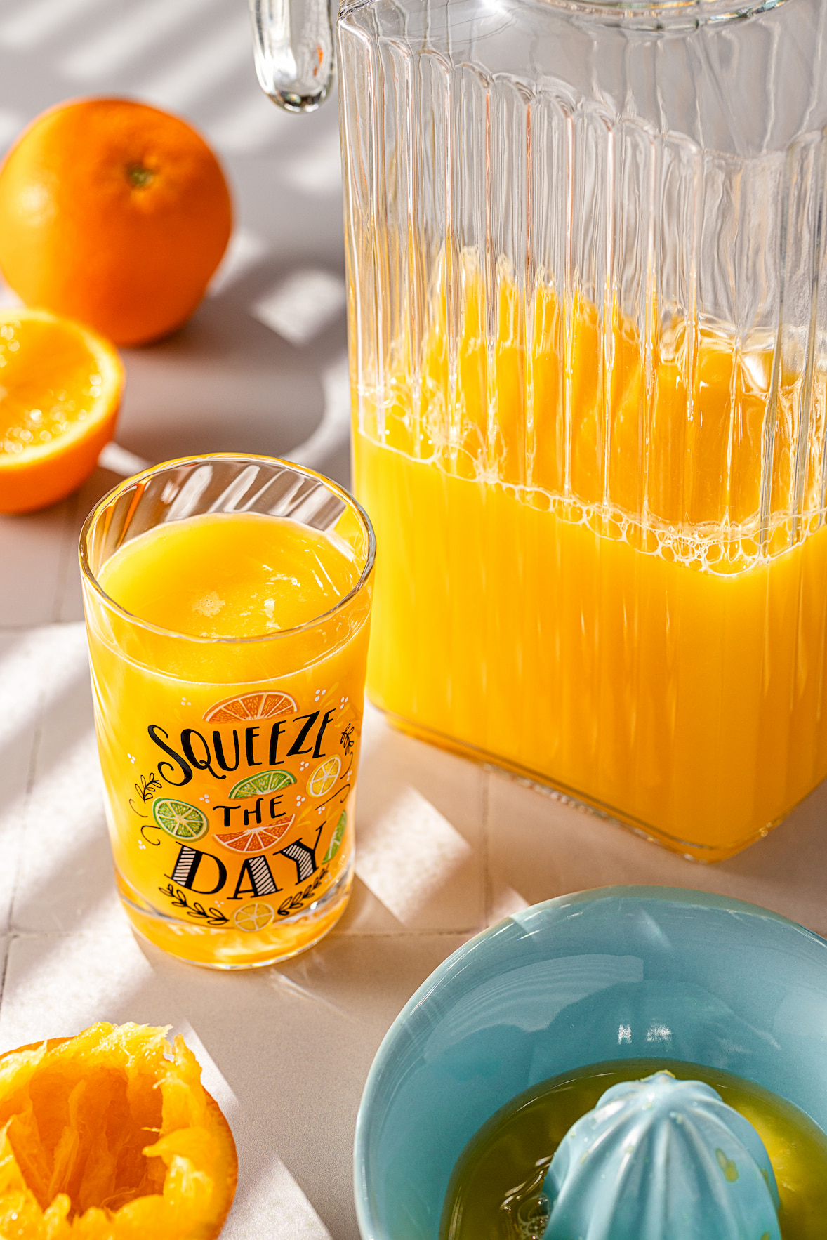 Jus d'orange maison fraîchement pressé