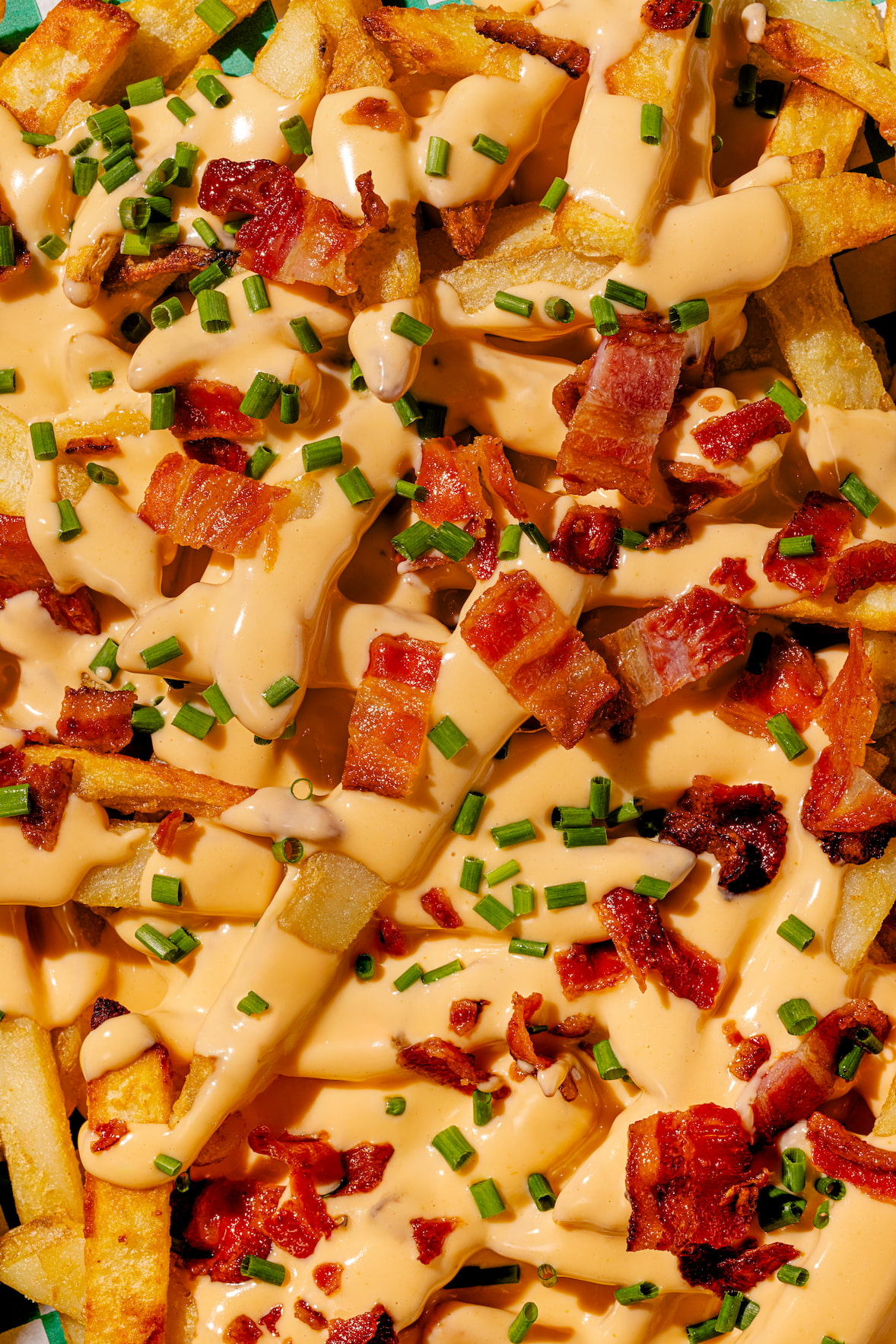Loaded fries (frites au fromage fondu épicé) comme au Shake Shack