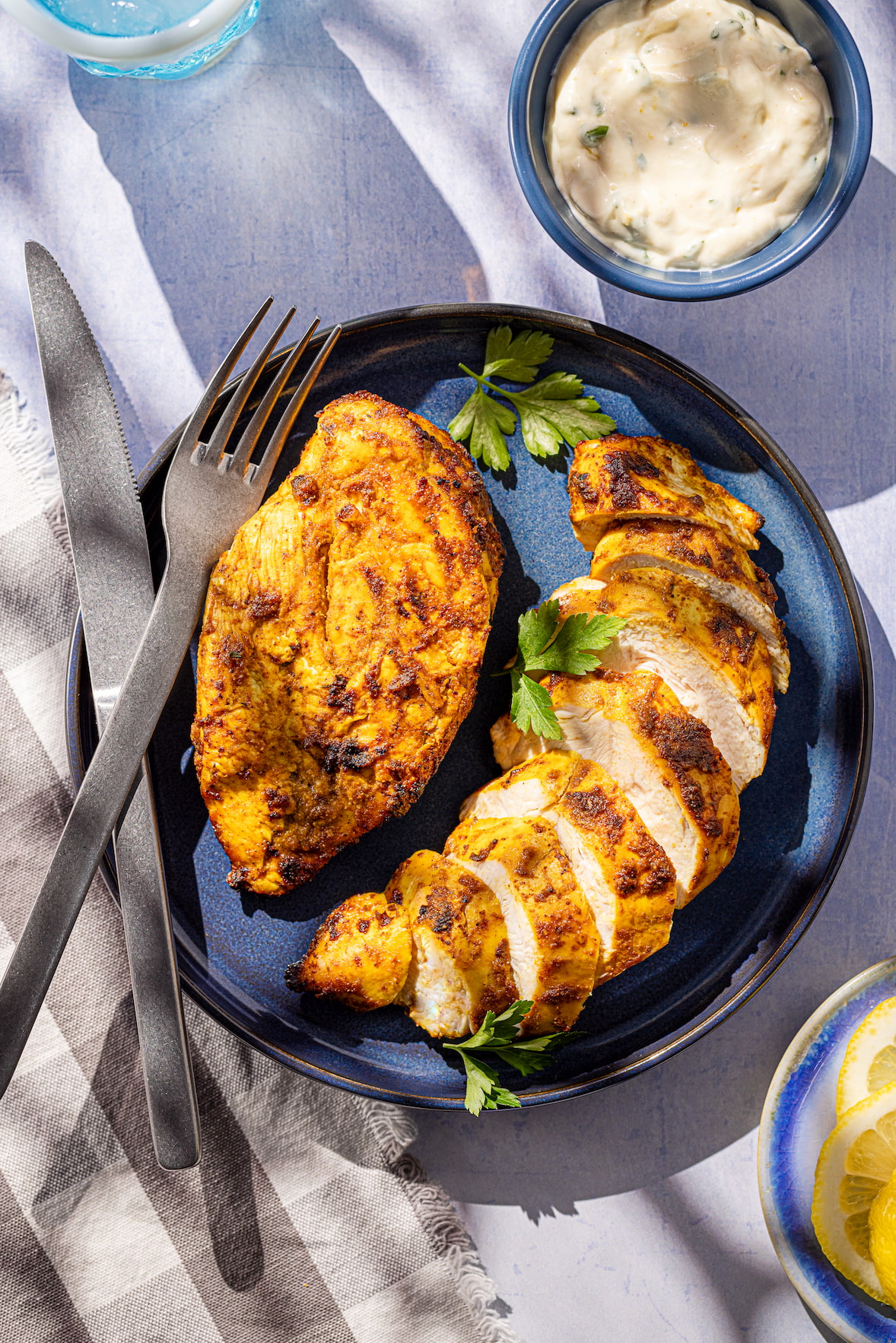 Poitrines de poulet cuites au air fryer