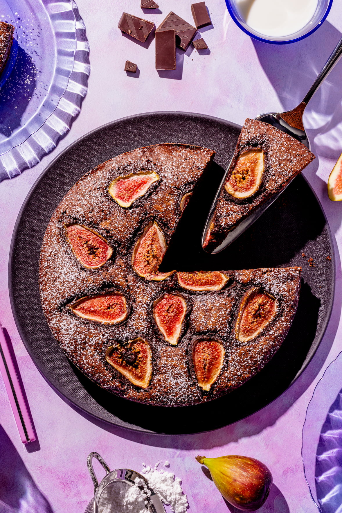 Gâteau chocolat figues
