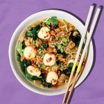 Soupe ramen aux boulettes de poisson