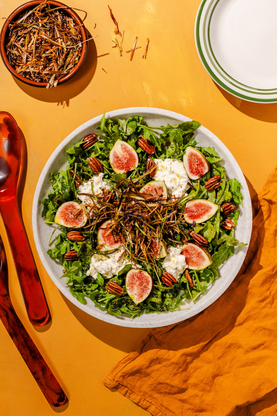 Salade de roquette et figues