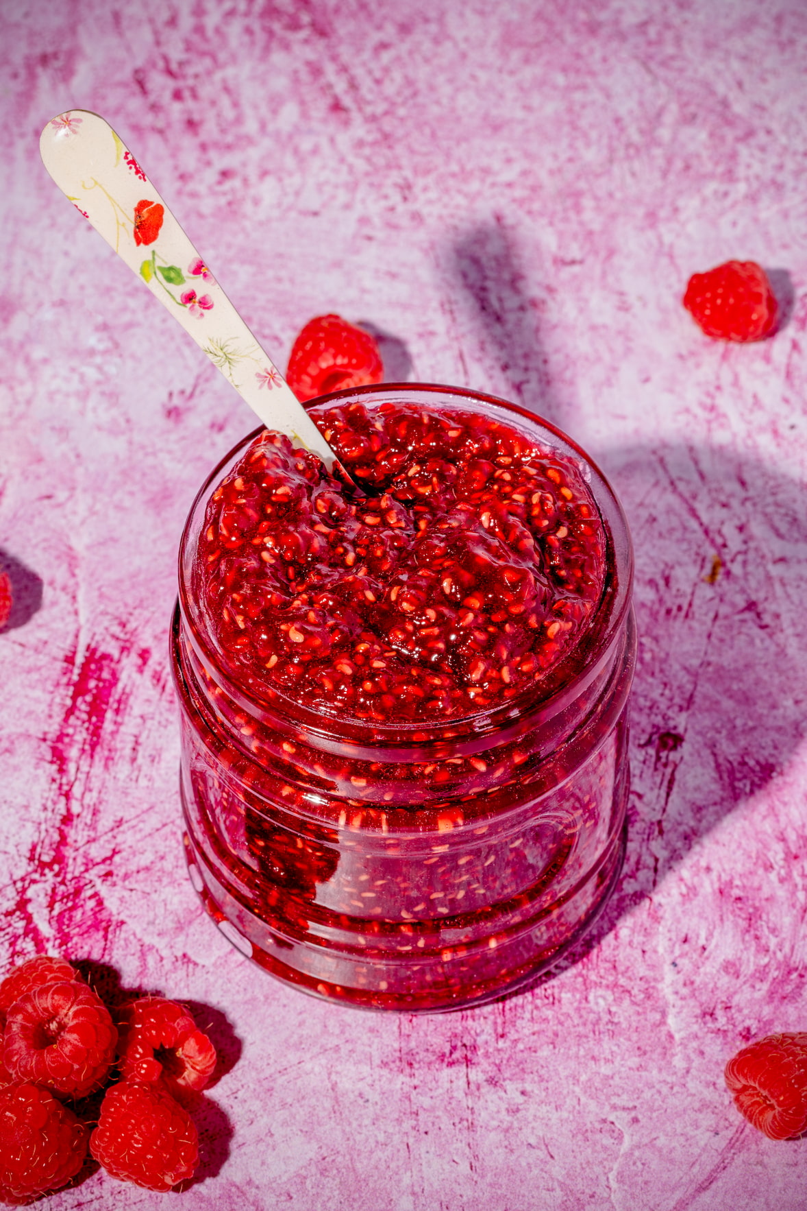 Confiture aux framboises