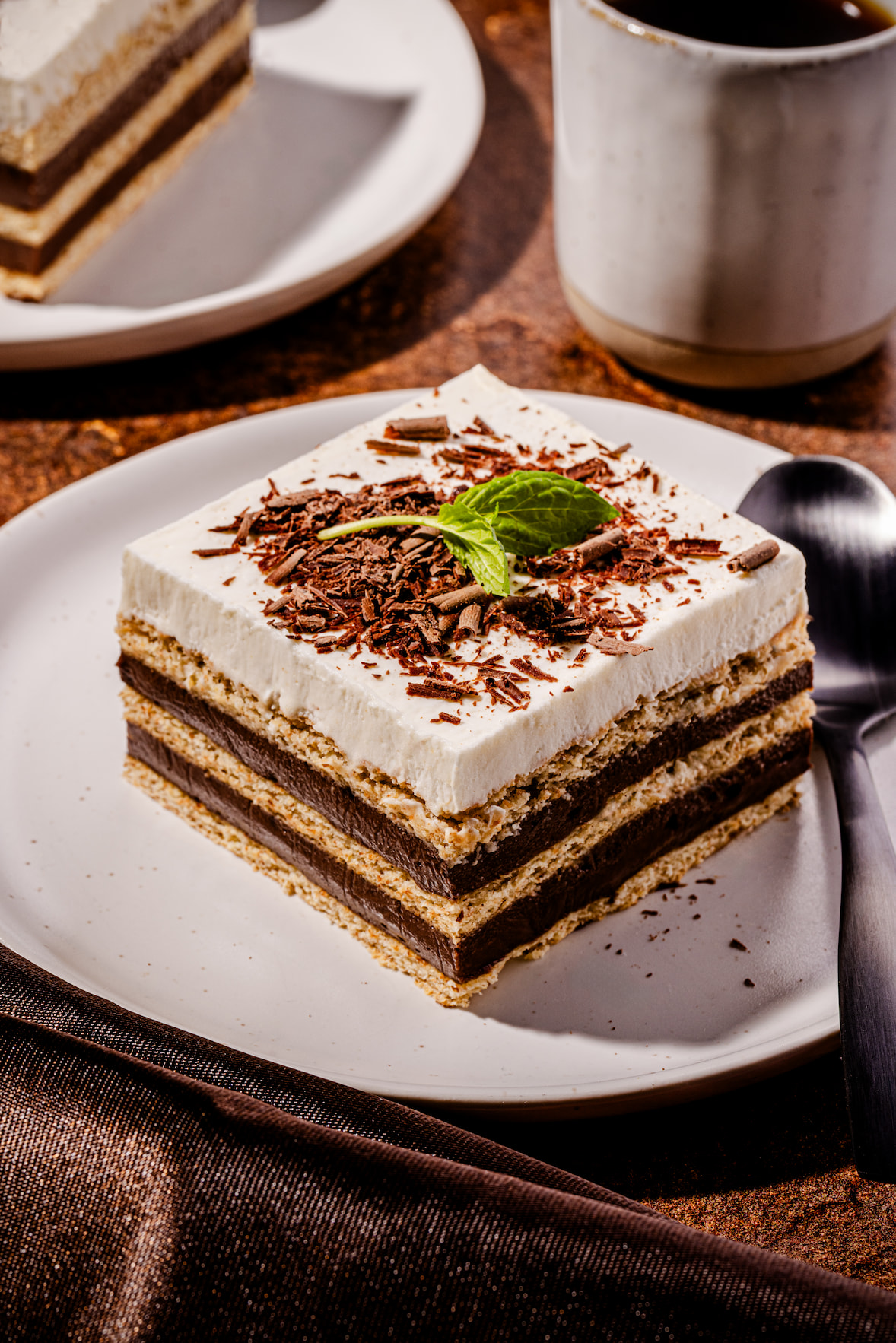 Gâteau frigo au pouding au chocolat