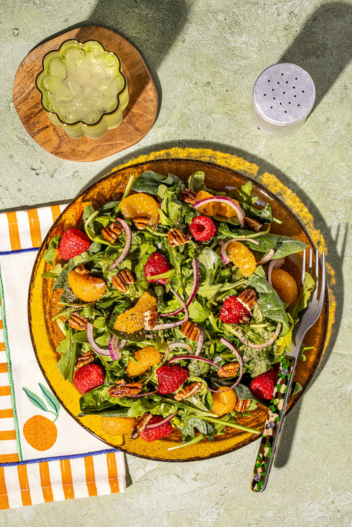 Salade de roquette fruitée