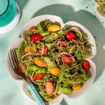 Salade d’été roquette et tomates cerises