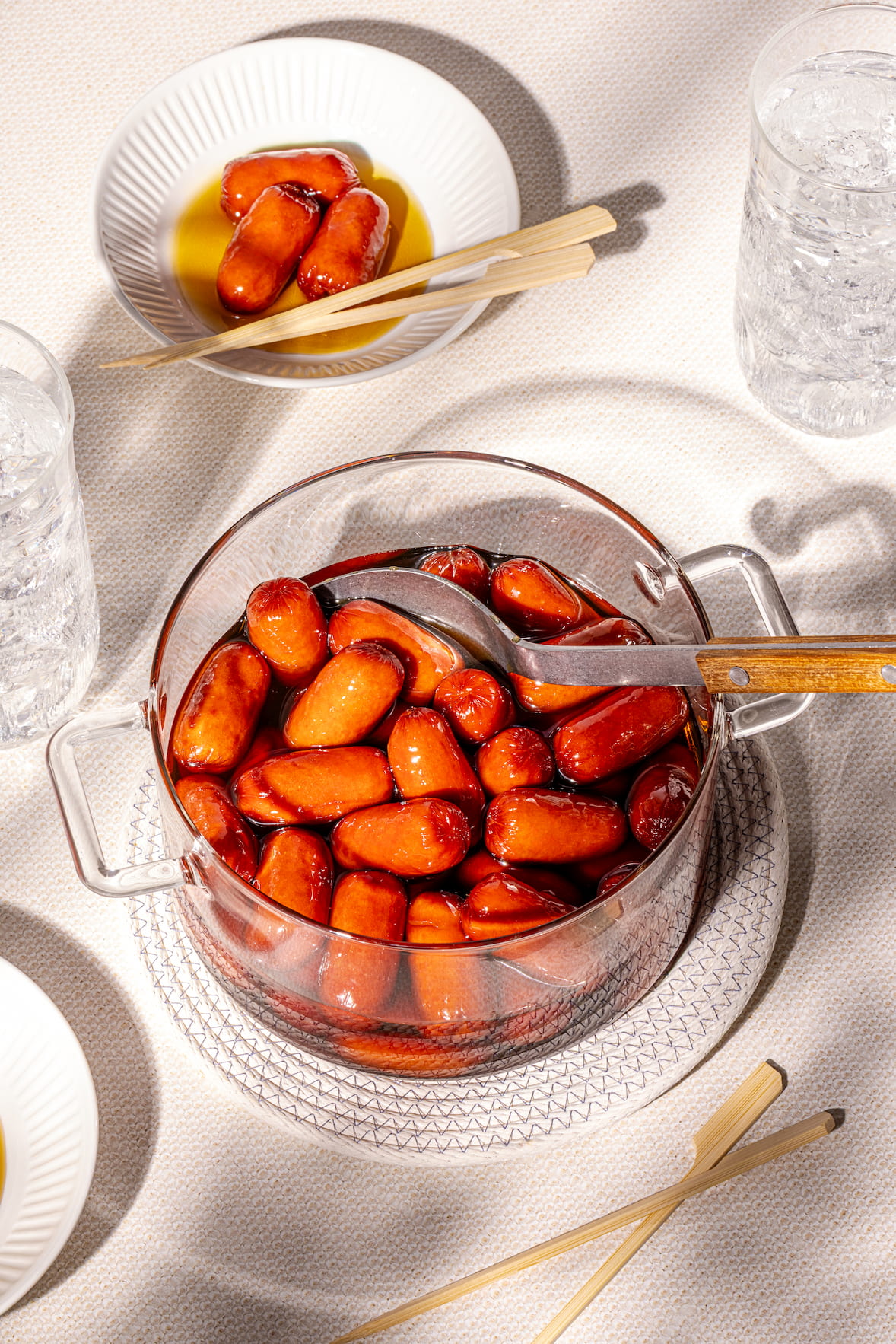 Saucisses dans le sirop d'érable